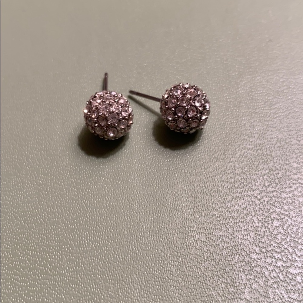 Diamond Ball Stud Earrings